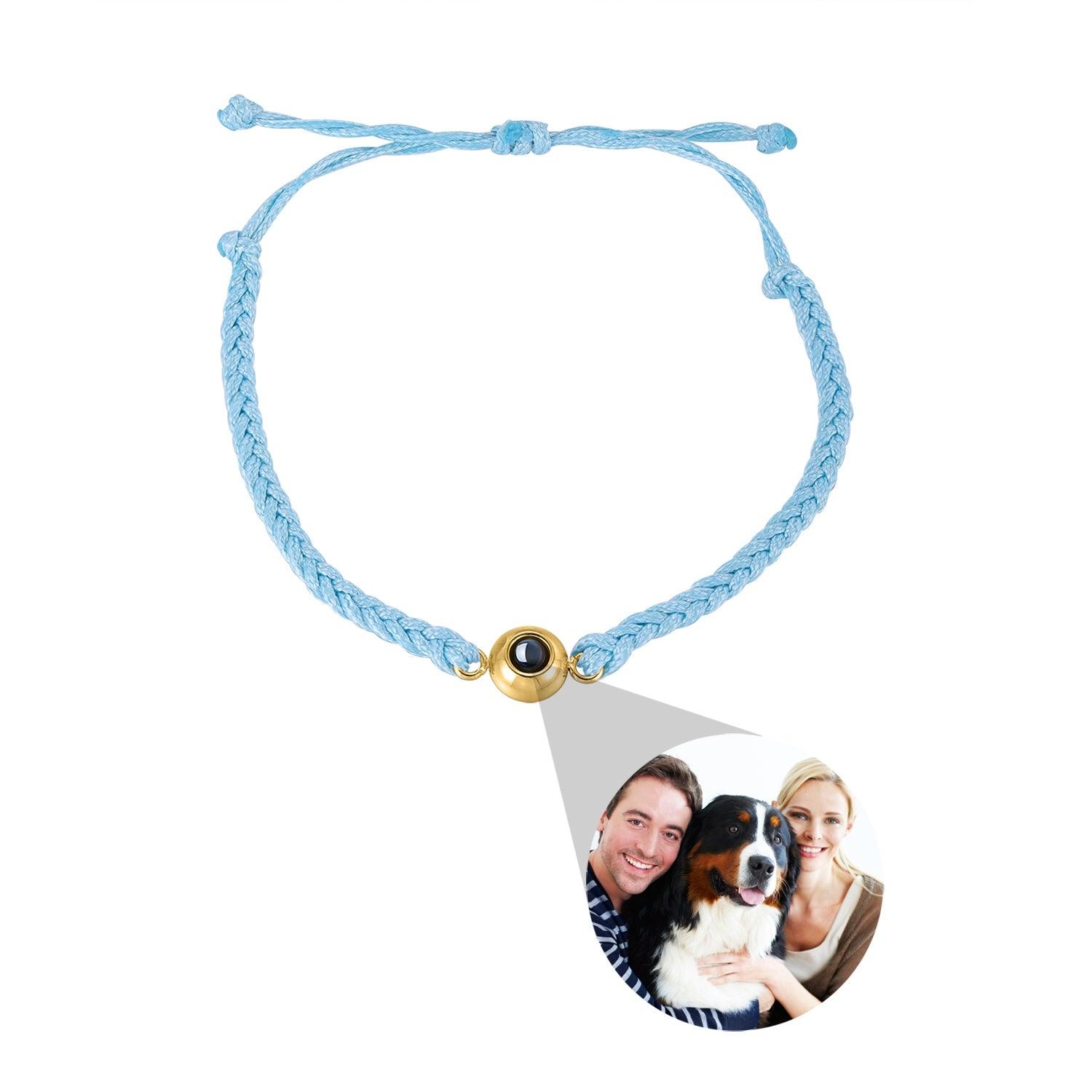 Creative Customized Color Photo Projection Bracelet Hand Woven Lovers Personality Jewelry For Men And Women Valentine's Day Gift - Aureate Aura