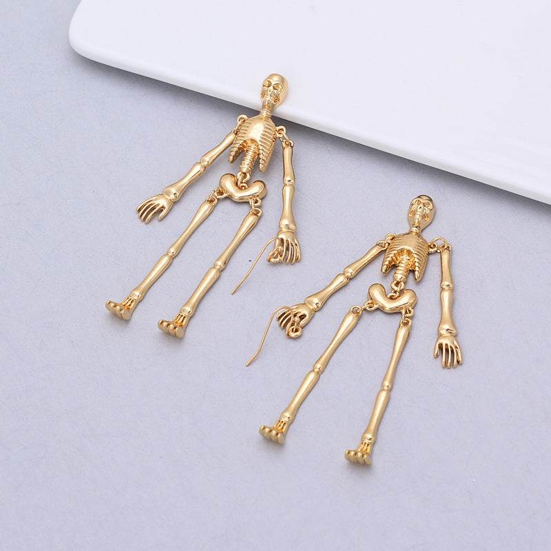 Skull alloy earrings earrings women - Aureate Aura