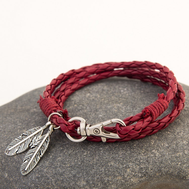 Fashion Jewelry Leather Charm Friendship Bracelets & Bangles - Aureate Aura