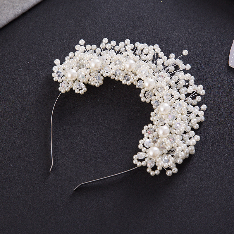 Korean Bridal Hair Accessories, Pearl Headbands, Hair Bands, Head Flowers, Wedding Accessories, Flowers, Wedding Accessories - Aureate Aura