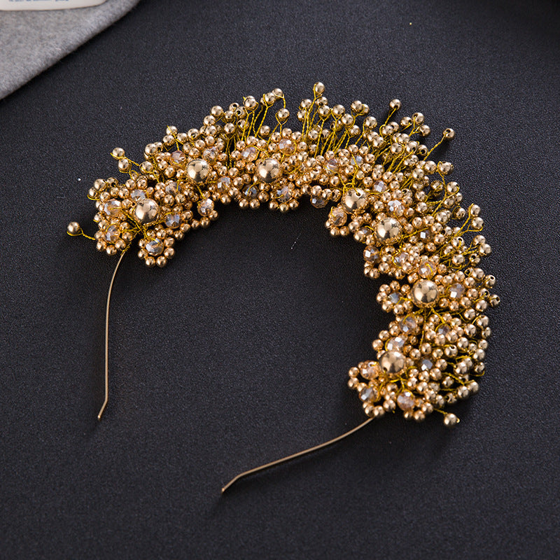 Korean Bridal Hair Accessories, Pearl Headbands, Hair Bands, Head Flowers, Wedding Accessories, Flowers, Wedding Accessories - Aureate Aura
