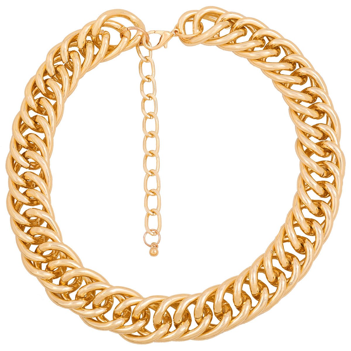 Shiny chain-like alloy necklace sweater chain