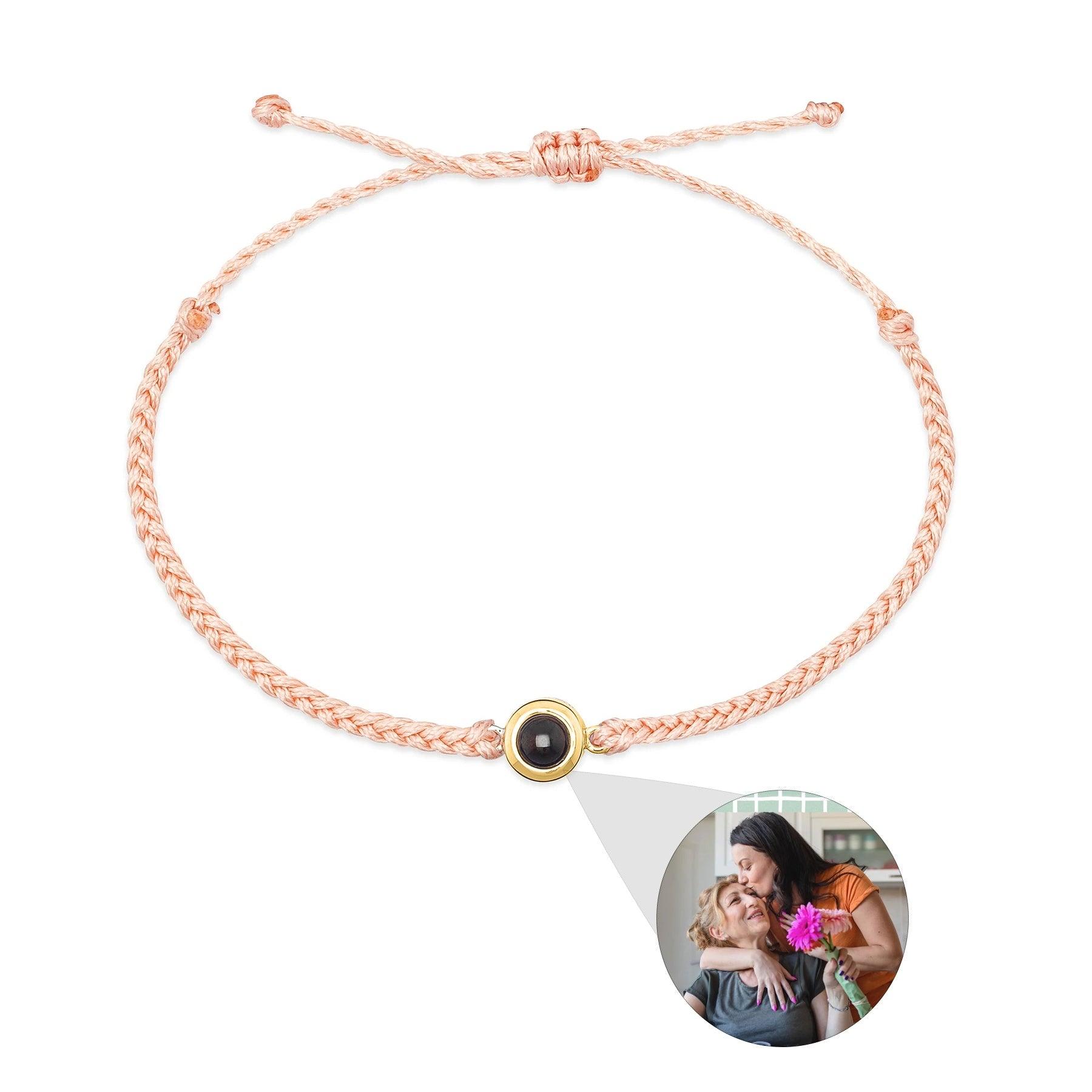 Creative Customized Color Photo Projection Bracelet Hand Woven Lovers Personality Jewelry For Men And Women Valentine's Day Gift - Aureate Aura