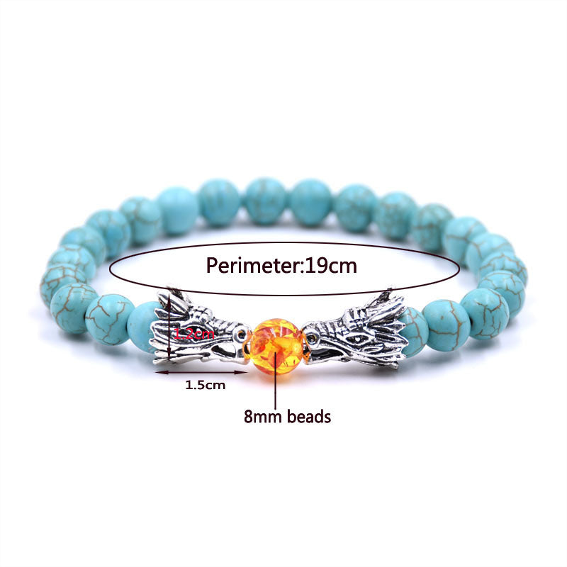 Leading tiger eye bead