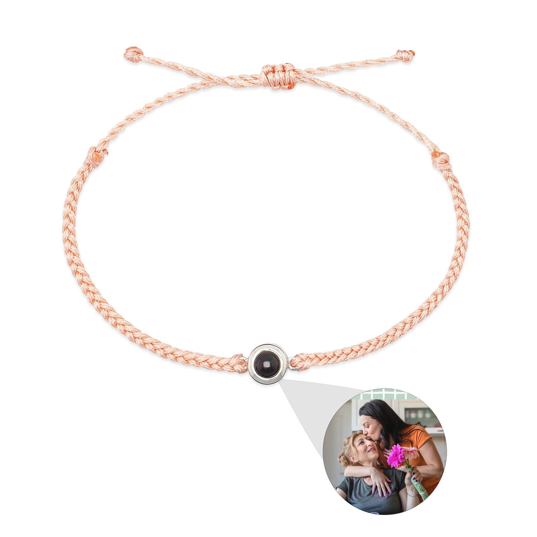 Creative Customized Color Photo Projection Bracelet Hand Woven Lovers Personality Jewelry For Men And Women Valentine's Day Gift - Aureate Aura
