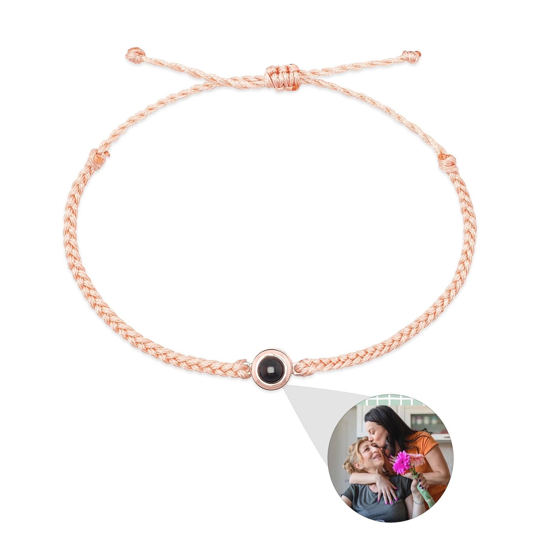 Creative Customized Color Photo Projection Bracelet Hand Woven Lovers Personality Jewelry For Men And Women Valentine's Day Gift - Aureate Aura