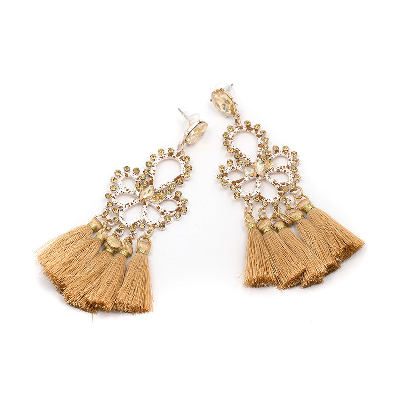 Folk earrings creative earrings tassel earrings - Aureate Aura