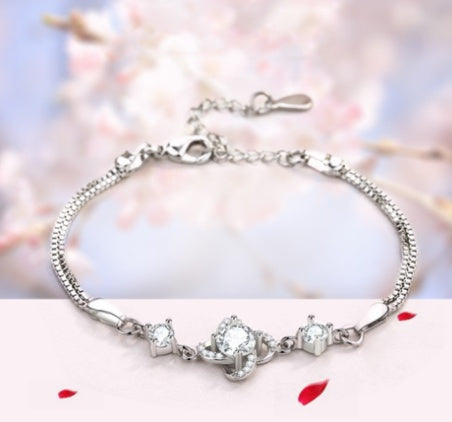 925 Sterling Silver Necklace For Women Forever Heart AAA Zircon Mosaic Necklaces & Pendants Gift - Aureate Aura
