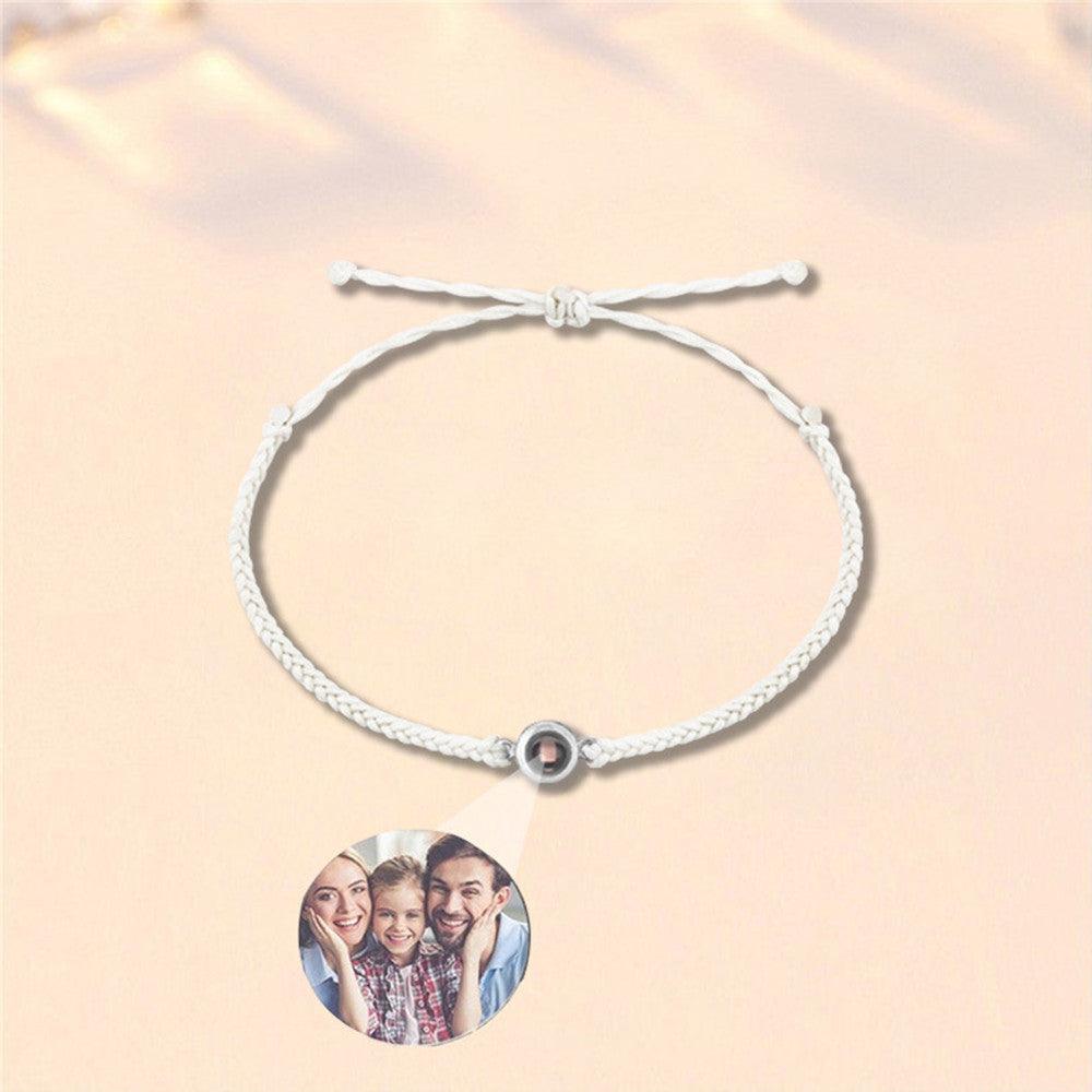 Creative Customized Color Photo Projection Bracelet Hand Woven Lovers Personality Jewelry For Men And Women Valentine's Day Gift - Aureate Aura