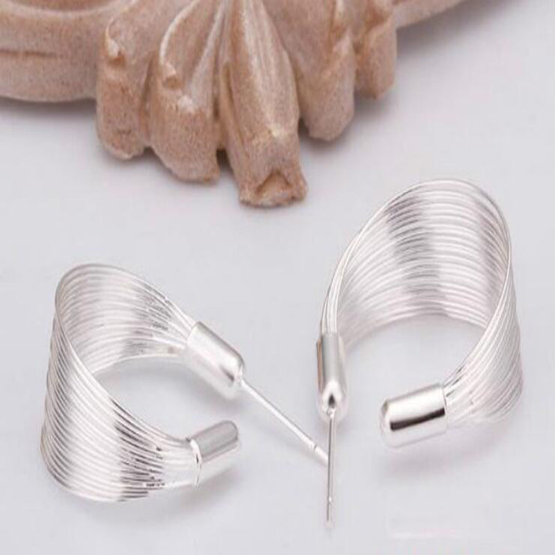 Personalized Multi-line Earrings Earrings Korean Earrings