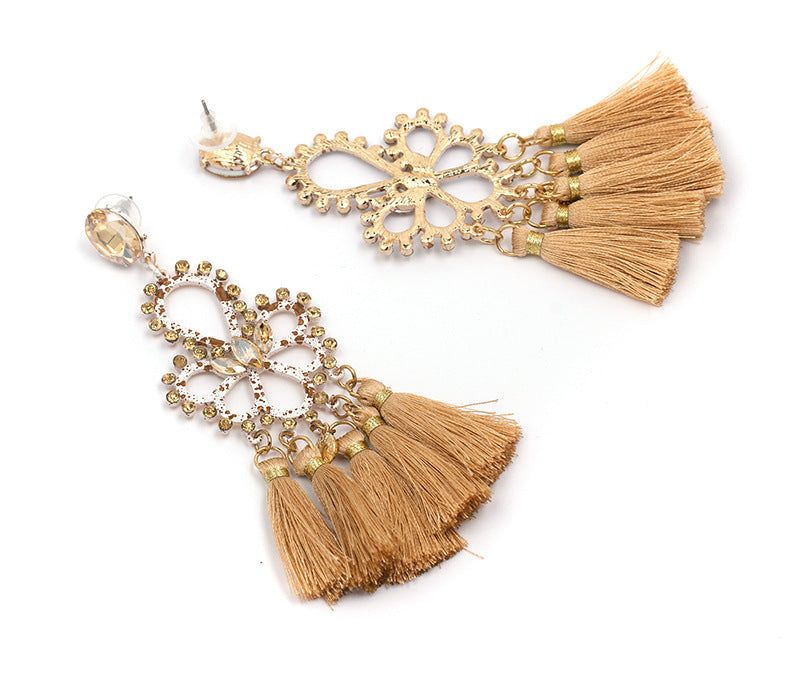 Folk earrings creative earrings tassel earrings - Aureate Aura