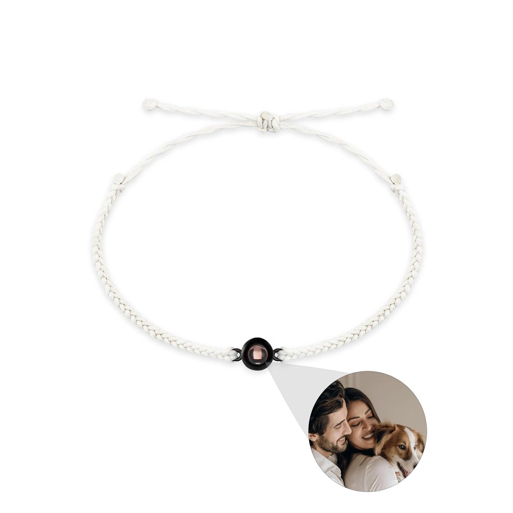 Creative Customized Color Photo Projection Bracelet Hand Woven Lovers Personality Jewelry For Men And Women Valentine's Day Gift - Aureate Aura