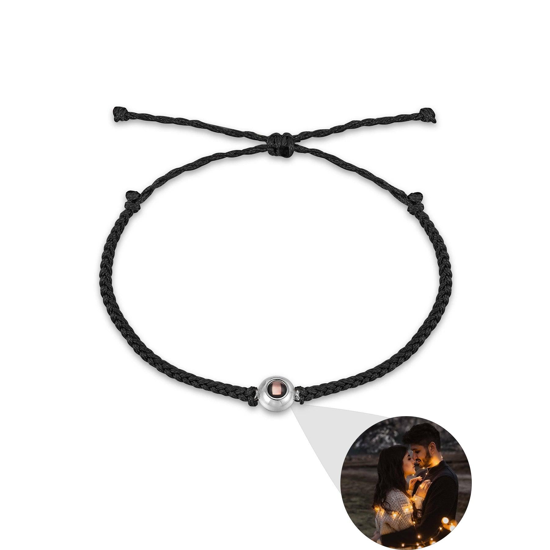 Creative Customized Color Photo Projection Bracelet Hand Woven Lovers Personality Jewelry For Men And Women Valentine's Day Gift - Aureate Aura