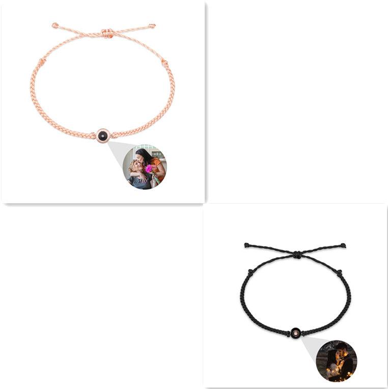Creative Customized Color Photo Projection Bracelet Hand Woven Lovers Personality Jewelry For Men And Women Valentine's Day Gift - Aureate Aura