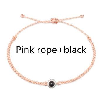 Creative Customized Color Photo Projection Bracelet Hand Woven Lovers Personality Jewelry For Men And Women Valentine's Day Gift - Aureate Aura