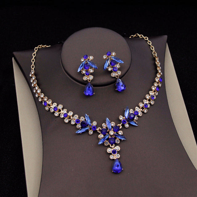 Royal Queen Bridal Jewelry Sets For Women Luxury Tiaras Crow - Aureate Aura