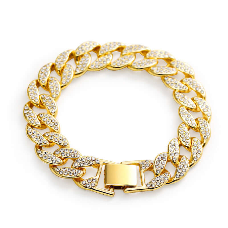 Cuban Bangle Bracelet Fashion Trendy Men's Jewelry - Aureate Aura