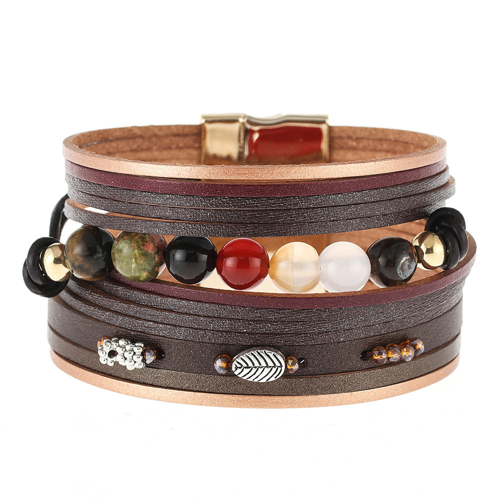 Personality Beads Pearl Bracelet Wrist Band