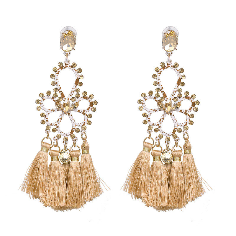 Folk earrings creative earrings tassel earrings - Aureate Aura