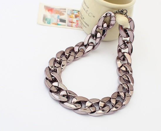 New Fashion Thick Chain Necklaces A214G Necklaces & Pendants Women's Jewelry - Aureate Aura