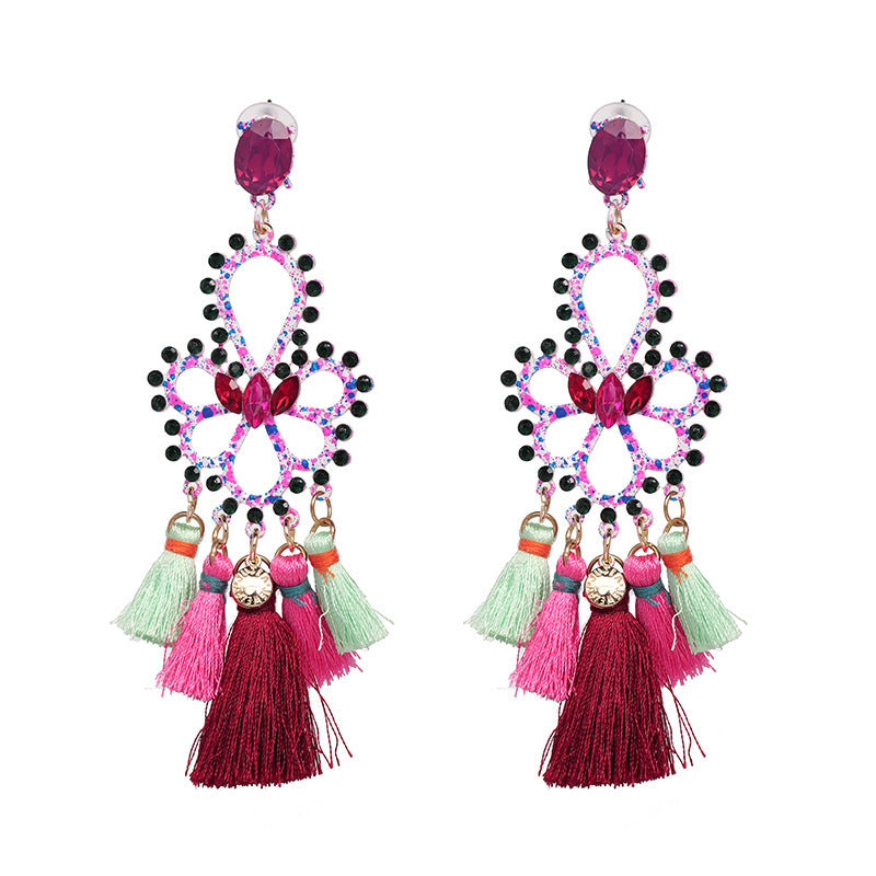 Folk earrings creative earrings tassel earrings - Aureate Aura