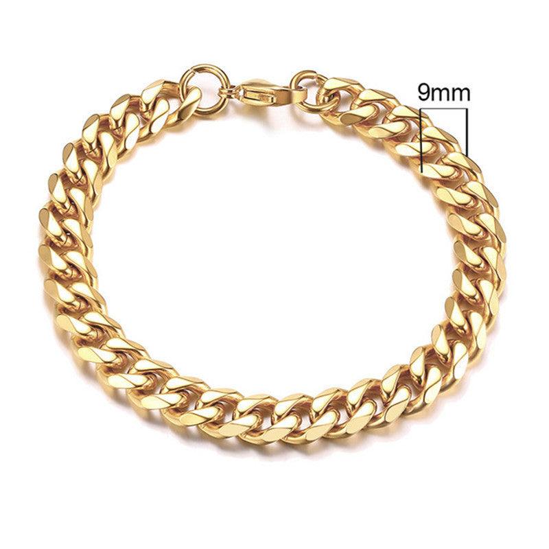 Men's golden Cuban chain - Aureate Aura