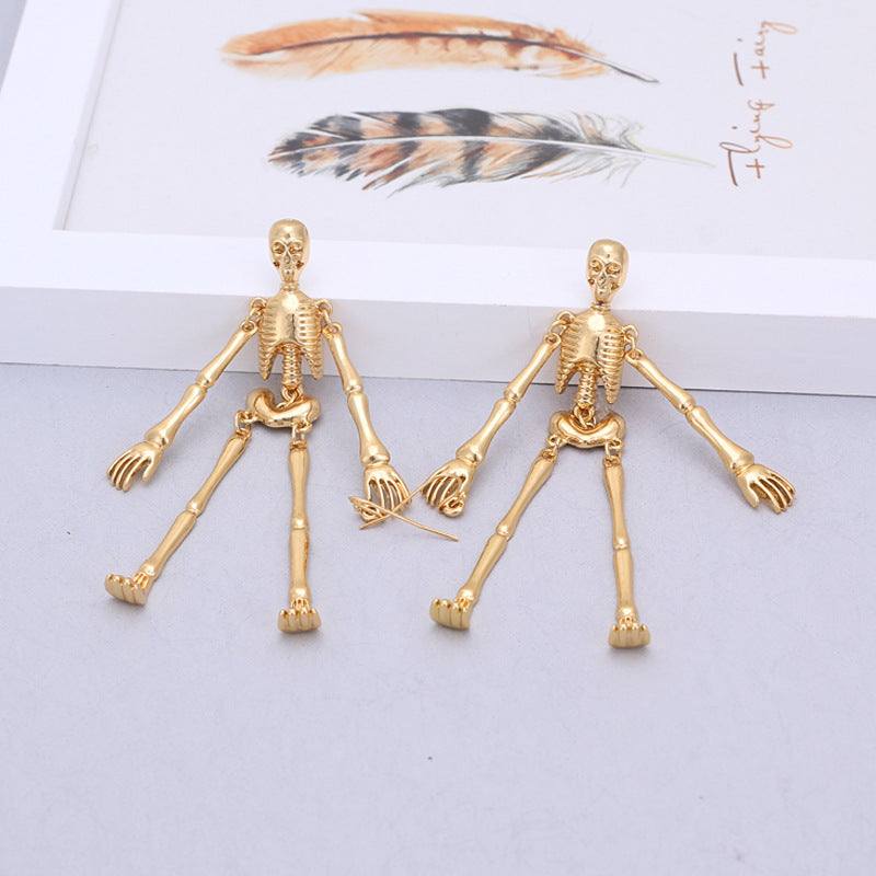 Skull alloy earrings earrings women - Aureate Aura