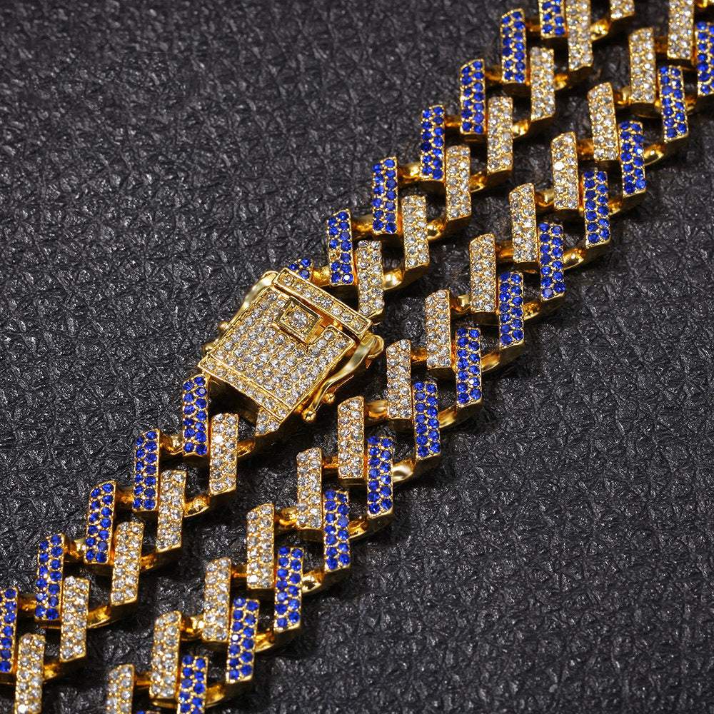 Blue Hip Hop Cuban Chain - Aureate Aura