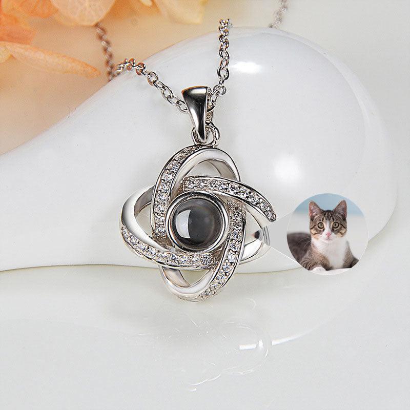 Original Projection Necklace Jewelry Gift with Hidden Love Words for Women - Aureate Aura
