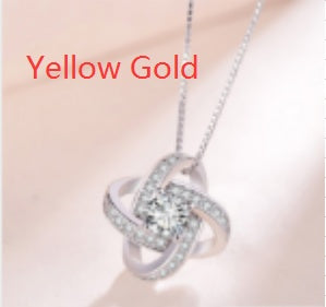 925 Sterling Silver Necklace For Women Forever Heart AAA Zircon Mosaic Necklaces & Pendants Gift - Aureate Aura