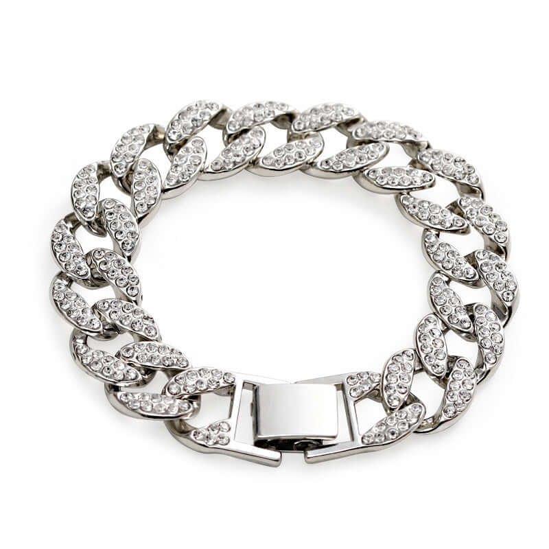 Cuban Bangle Bracelet Fashion Trendy Men's Jewelry - Aureate Aura