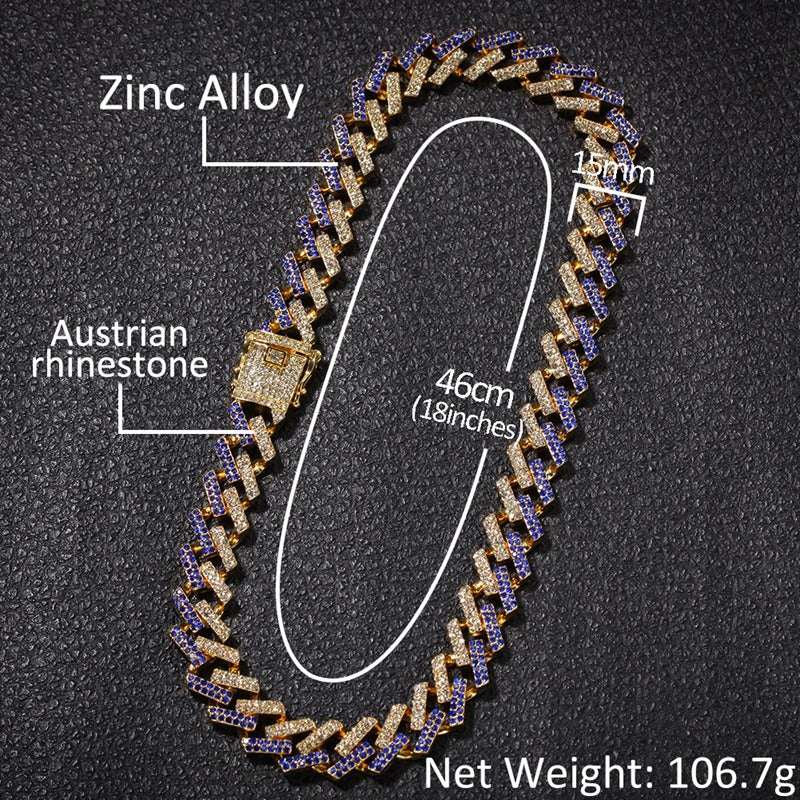 Rhombus full diamond Cuban chain - Aureate Aura