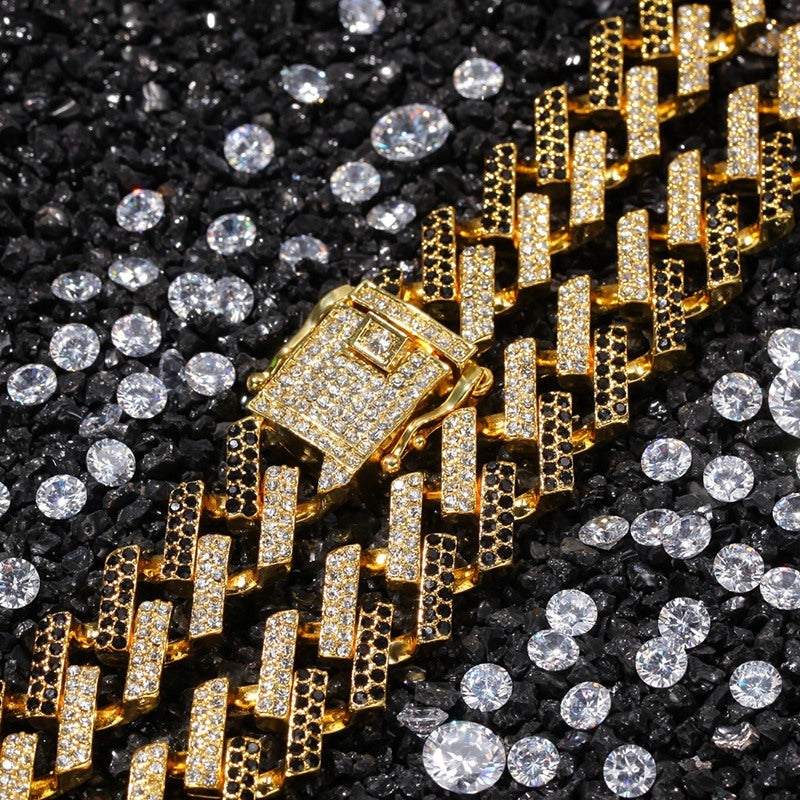 Rhombus full diamond Cuban chain - Aureate Aura
