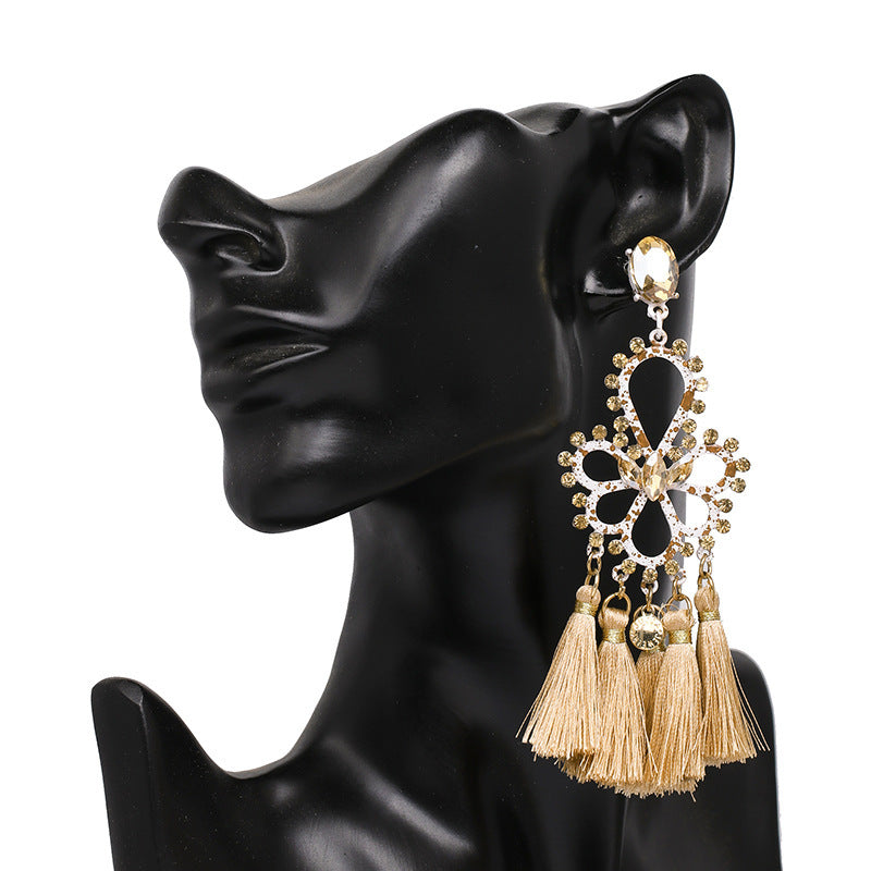 Folk earrings creative earrings tassel earrings - Aureate Aura
