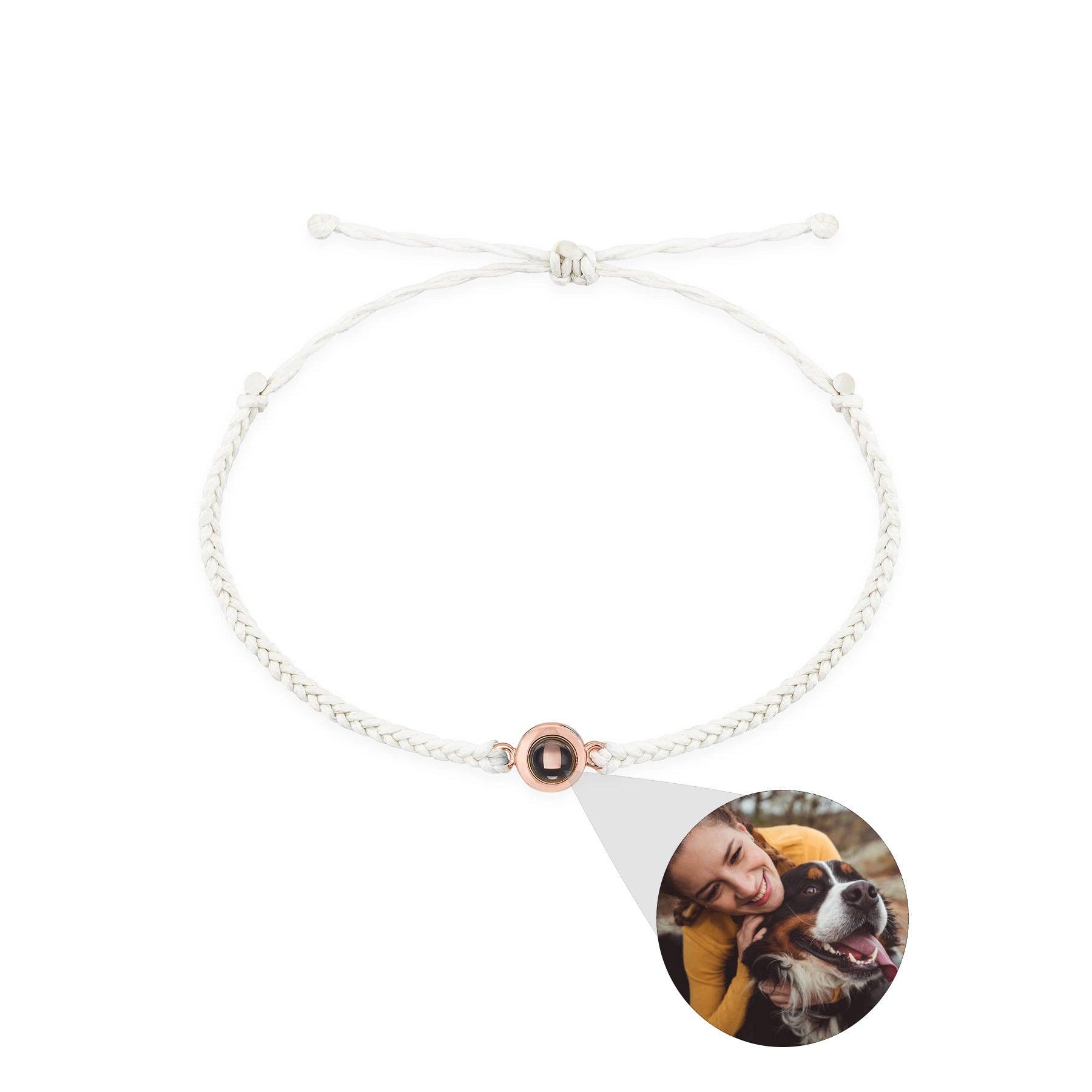 Creative Customized Color Photo Projection Bracelet Hand Woven Lovers Personality Jewelry For Men And Women Valentine's Day Gift - Aureate Aura