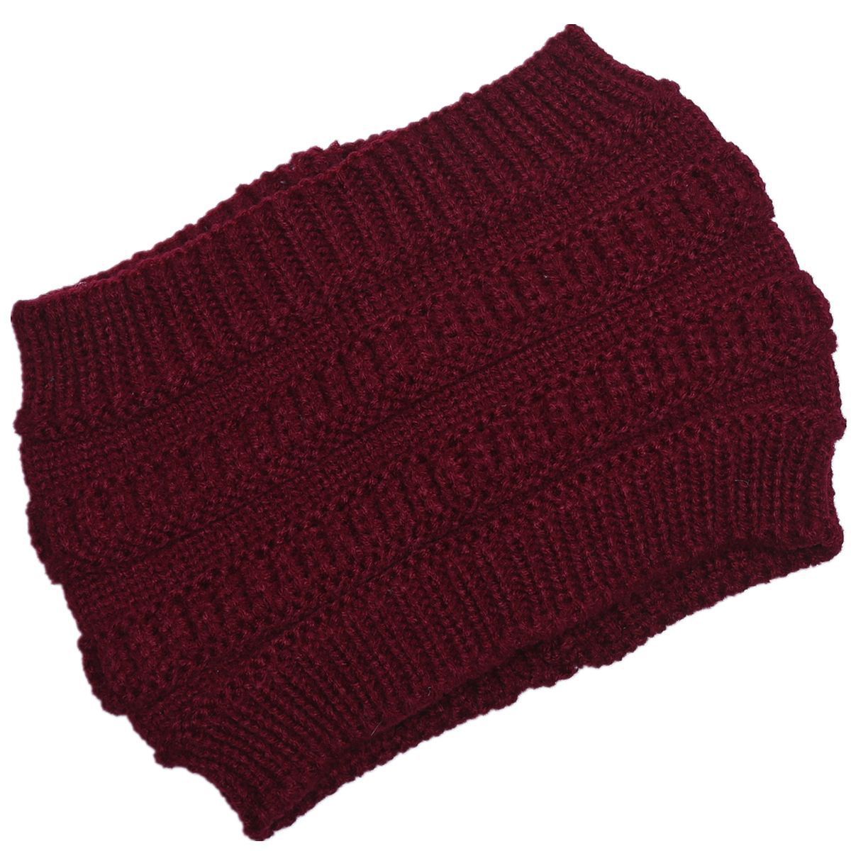 Women's Fashion Winter Hat Widened Solid Color Hair Bands - Aureate Aura