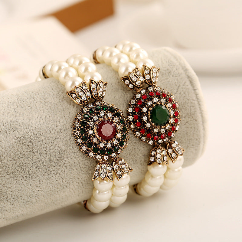 Luxury pearl bracelet - Aureate Aura