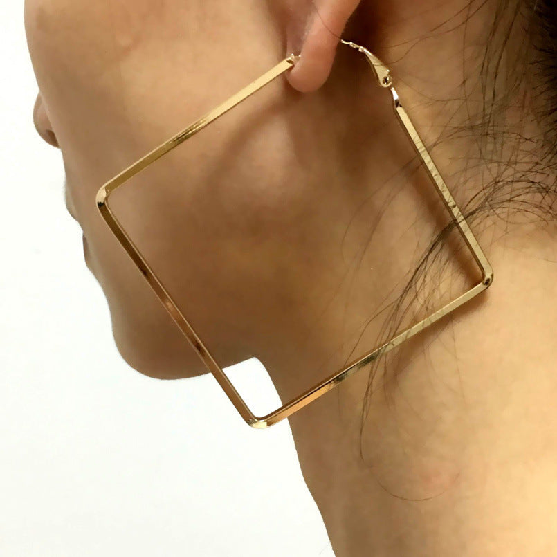 Earrings Women's Geometric Diamond Earrings Earrings - Aureate Aura