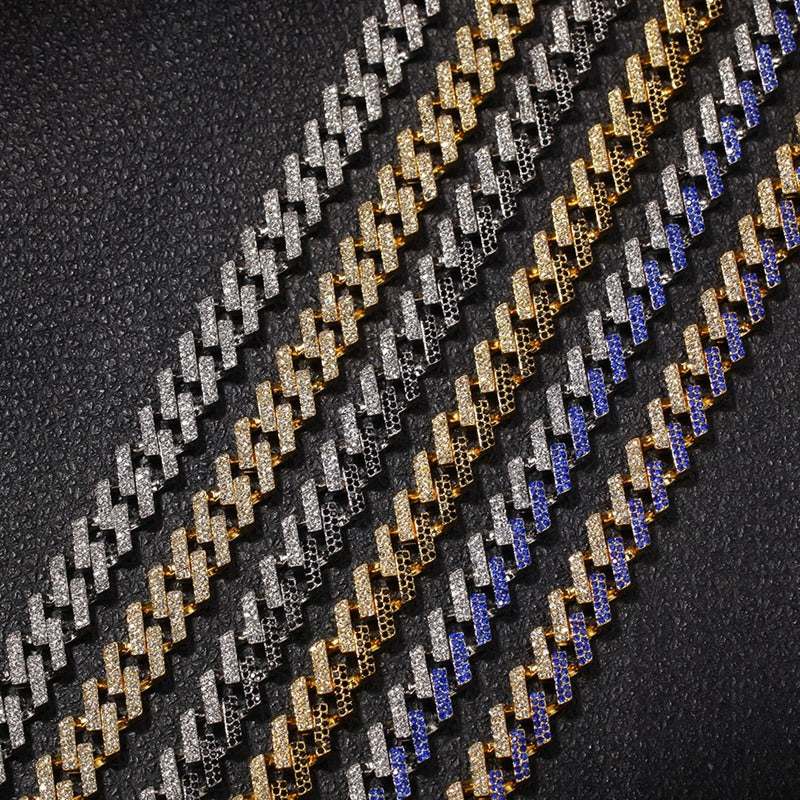 Rhombus full diamond Cuban chain - Aureate Aura
