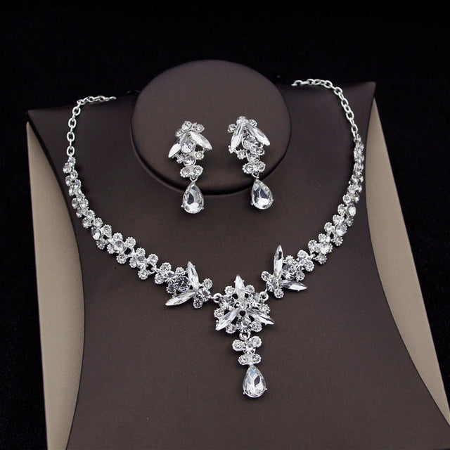 Royal Queen Bridal Jewelry Sets For Women Luxury Tiaras Crow - Aureate Aura
