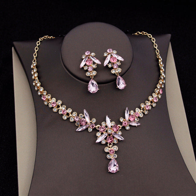 Royal Queen Bridal Jewelry Sets For Women Luxury Tiaras Crow - Aureate Aura