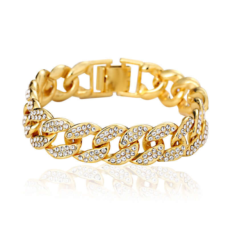 Cuban Bangle Bracelet Fashion Trendy Men's Jewelry - Aureate Aura