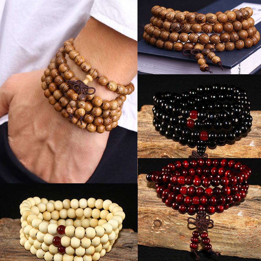 Beaded Knot black ebony Men Bracelets Bangles - Aureate Aura