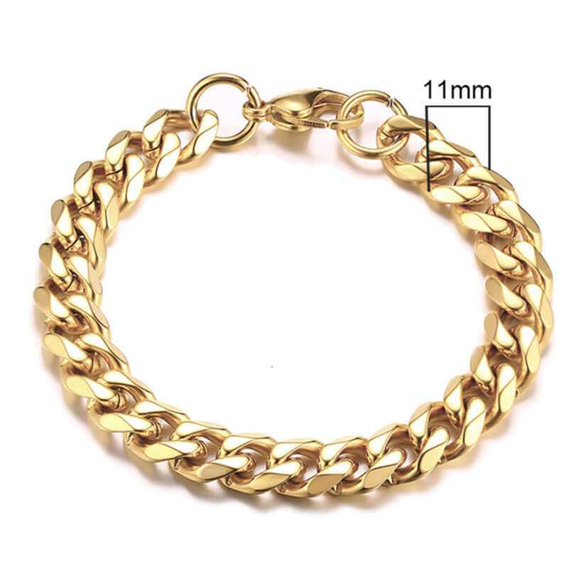 Men's golden Cuban chain - Aureate Aura