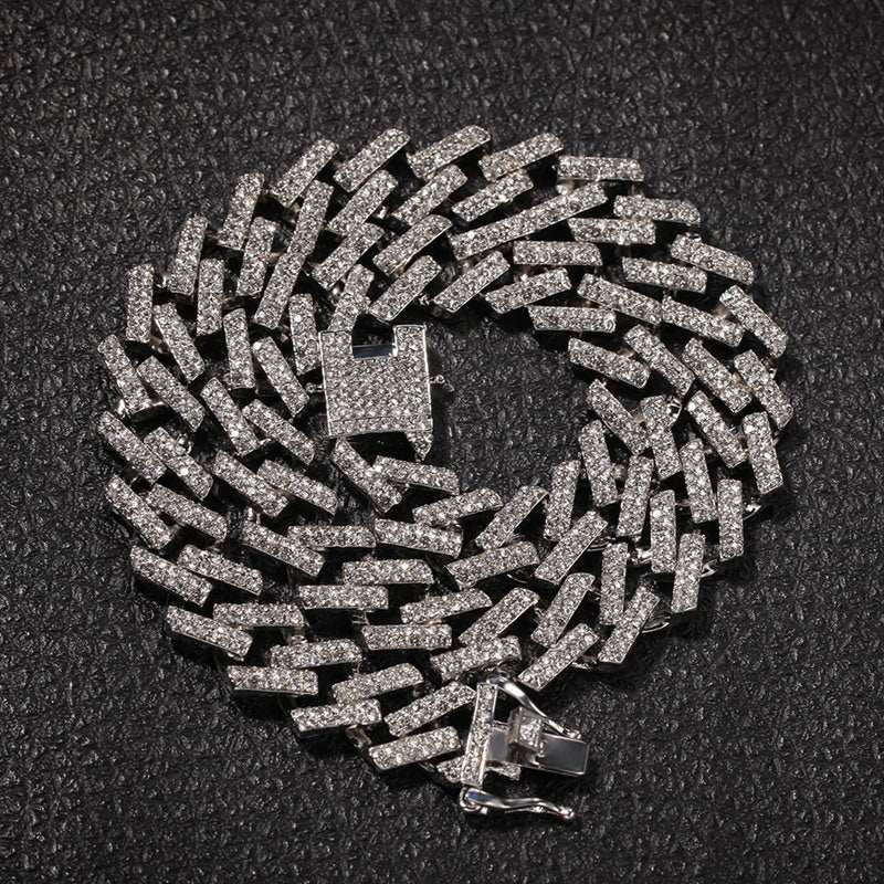Rhombus full diamond Cuban chain - Aureate Aura