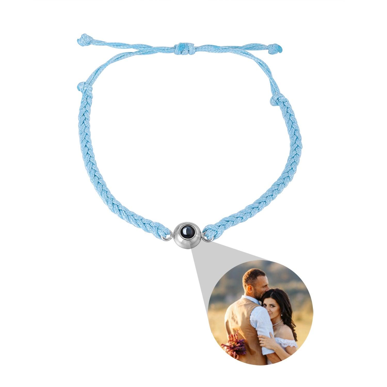 Creative Customized Color Photo Projection Bracelet Hand Woven Lovers Personality Jewelry For Men And Women Valentine's Day Gift - Aureate Aura