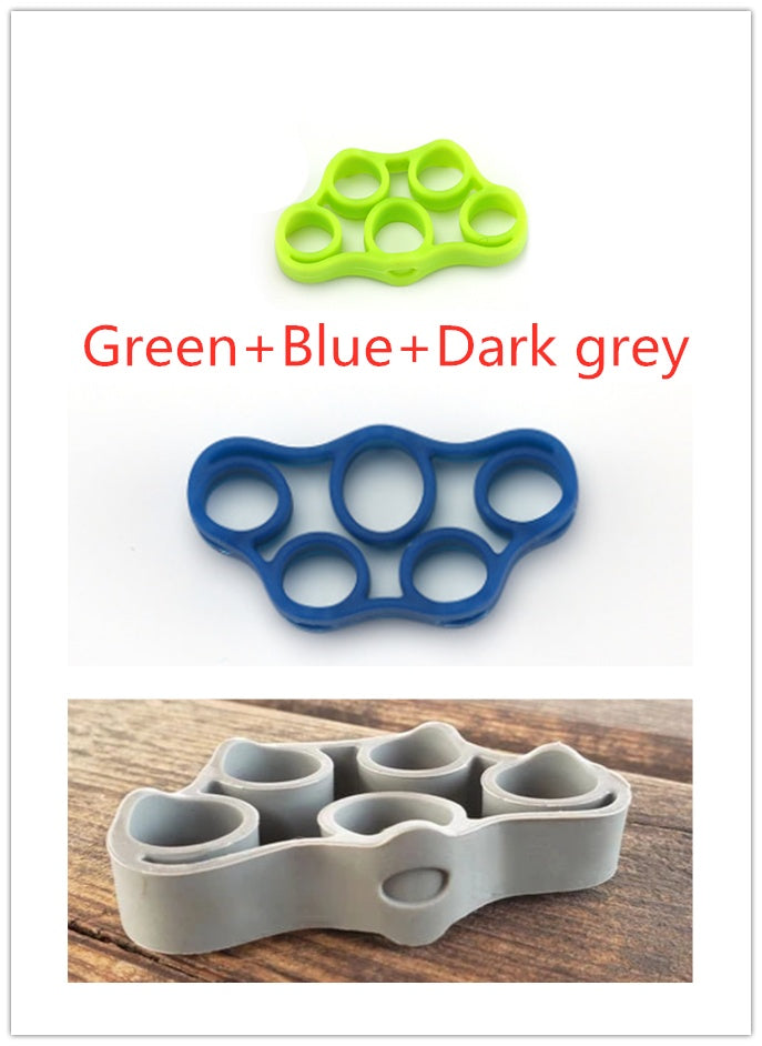 Silicone Finger Trainer Hand Gripper Resistance Bands Fitness - Aureate Aura