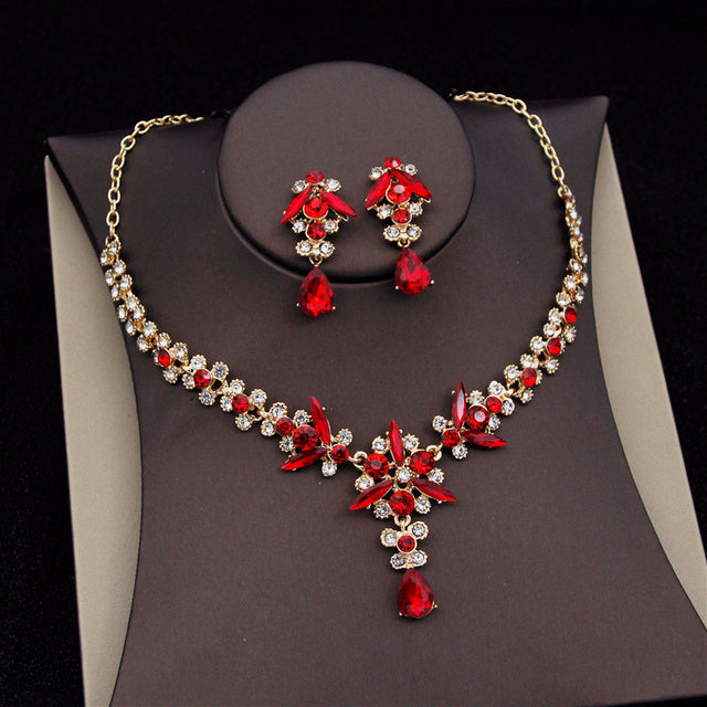 Royal Queen Bridal Jewelry Sets For Women Luxury Tiaras Crow - Aureate Aura