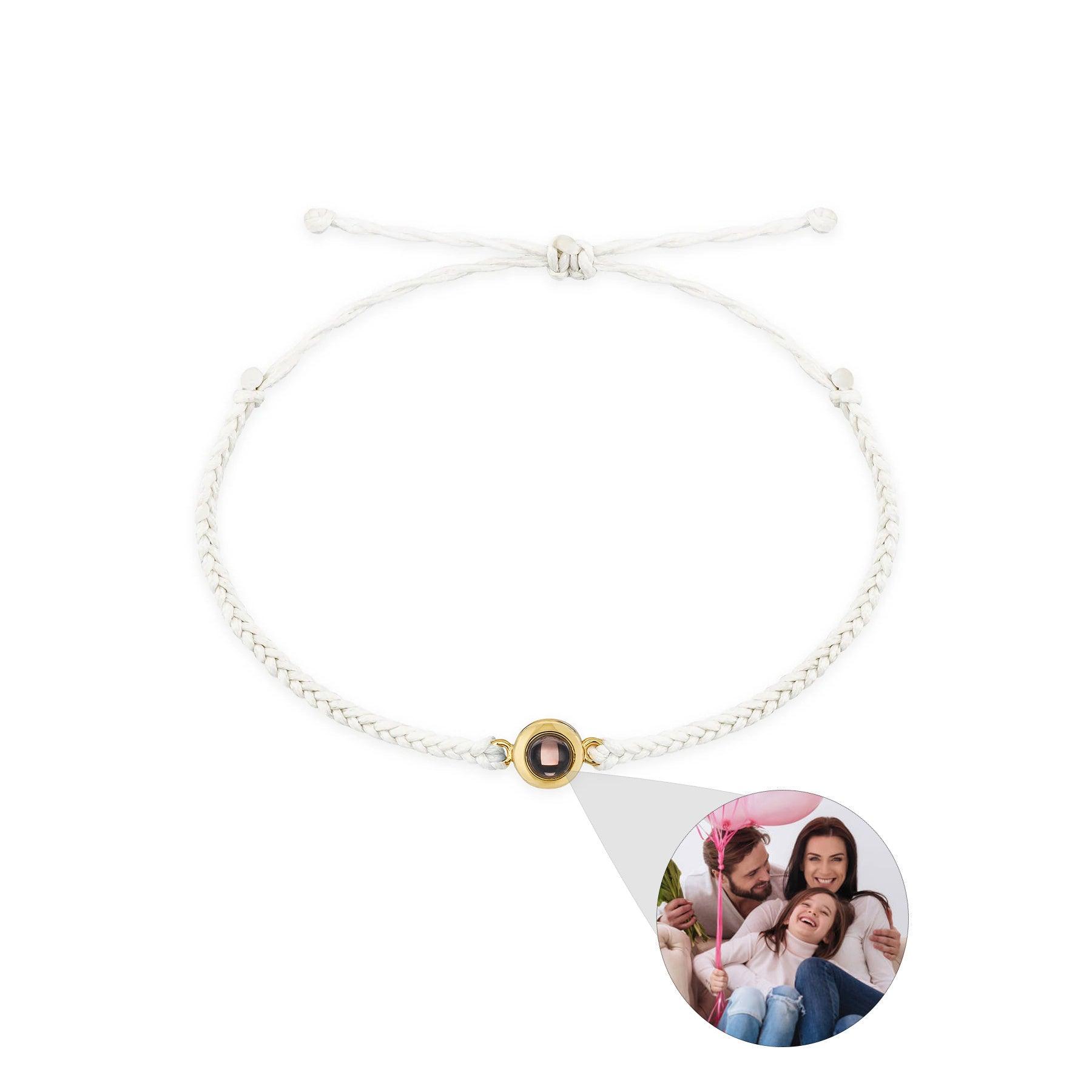 Creative Customized Color Photo Projection Bracelet Hand Woven Lovers Personality Jewelry For Men And Women Valentine's Day Gift - Aureate Aura