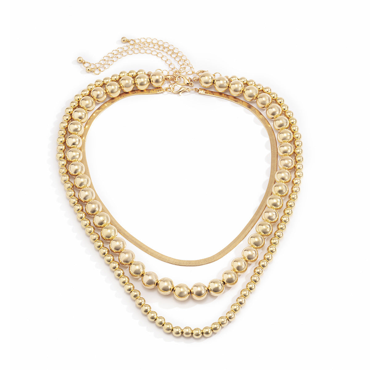 Snake Bone Chain Mix And Match Metal Multi-layer Necklace